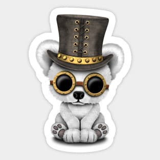 Steampunk Baby Polar Bear Sticker